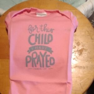 Hobby Lobby Pink Kids Tee with Inspirational Message